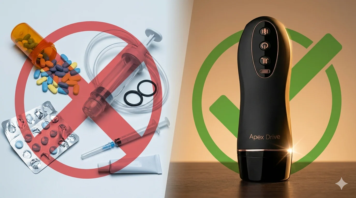 Comparison: pills and injections versus at-home device